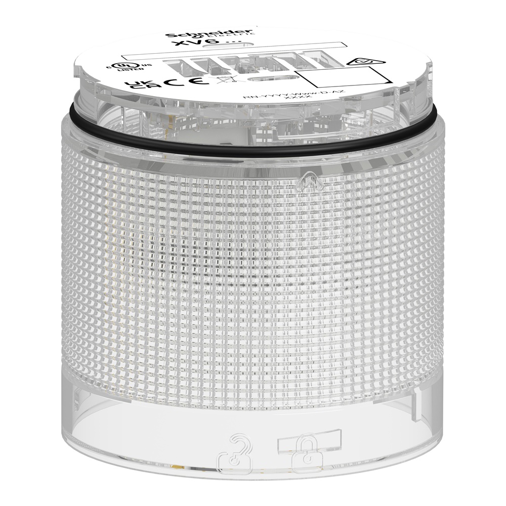 Elemento luminoso LED bianco lampeggiante colonna modulare Harmony XV6 Ø60mm 24V IP65