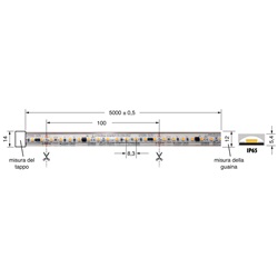 Striscia LED 17W/m 220V IP65 5 metri per illuminazione interna ed esterna efficiente e resistente