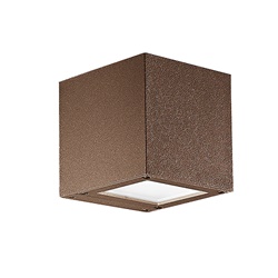 Apparecchio LED esterno IP65 biemissione quadrato alluminio verniciato resistente UV