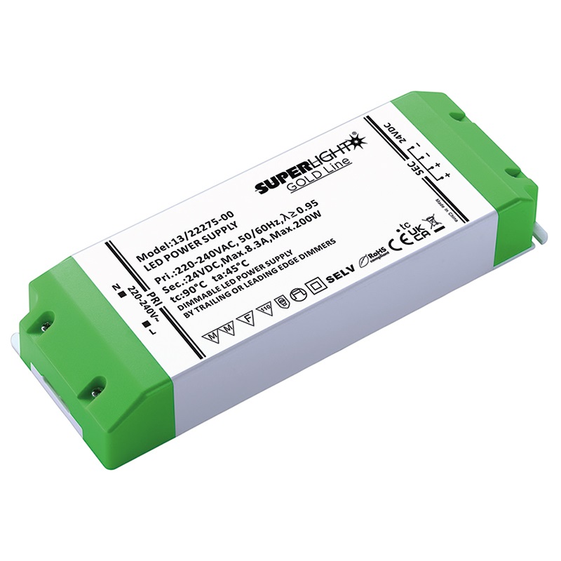 LEDDRIVER dimmerabile TRIAC 200W 24V CC per illuminazione professionale