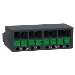 Blocco contatti ausiliari TeSys Deca 1NO+1NC montaggio frontale per interruttori GV2