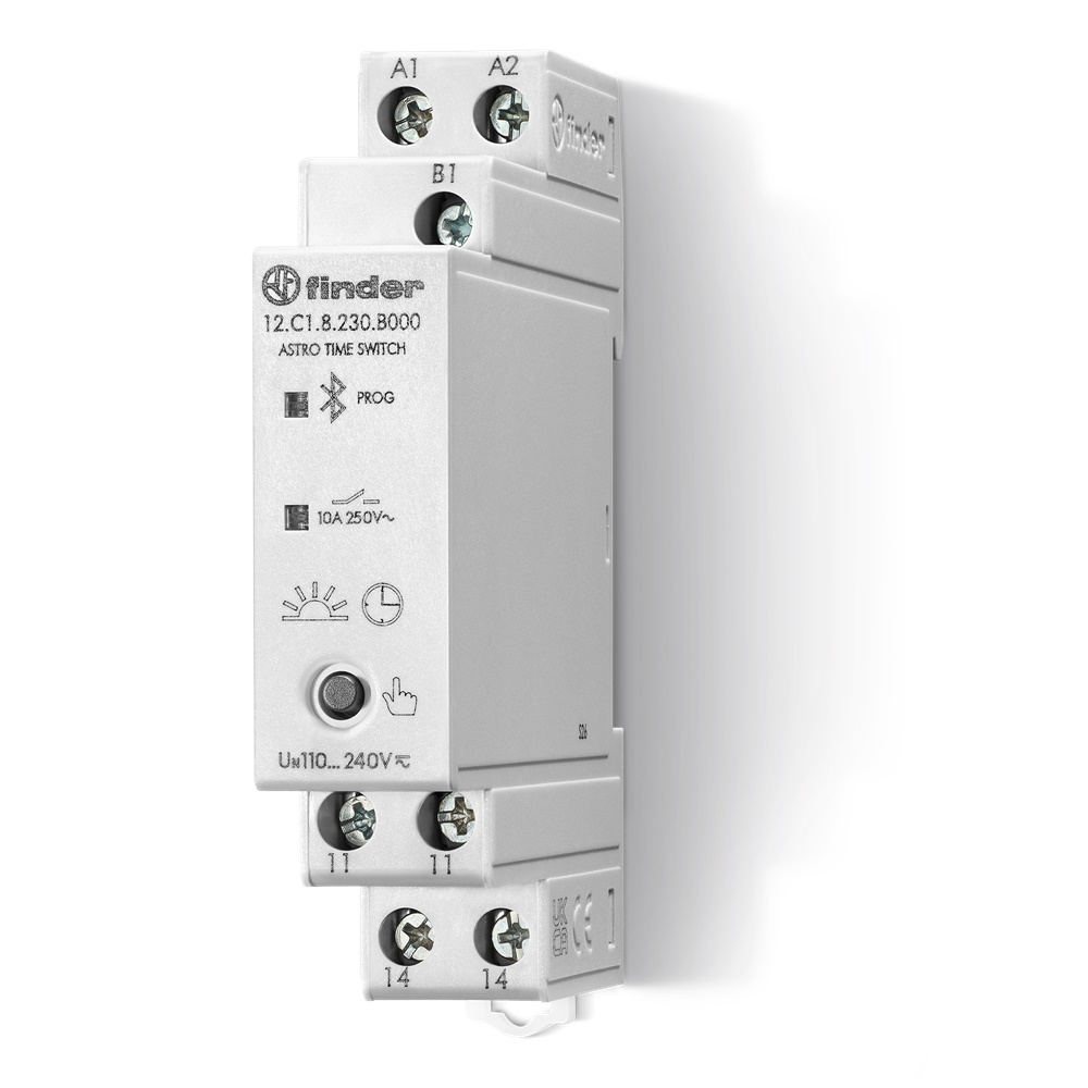 Interruttore orario astronomico Bluetooth 1 canale DIN IP20