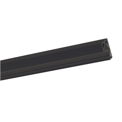 Profilo angolare nero alluminio estruso 2m per strip LED installazioni parete e cartongesso