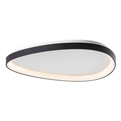 Plafoniera LED 60W 3000K IP20 nera design moderno per ambienti interni