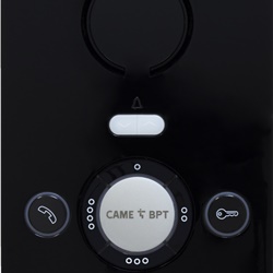Citofono IP vivavoce nero con 2 tasti principali e 4 programmabili per controllo accessi, installazione parete, compatibile sistema IP360