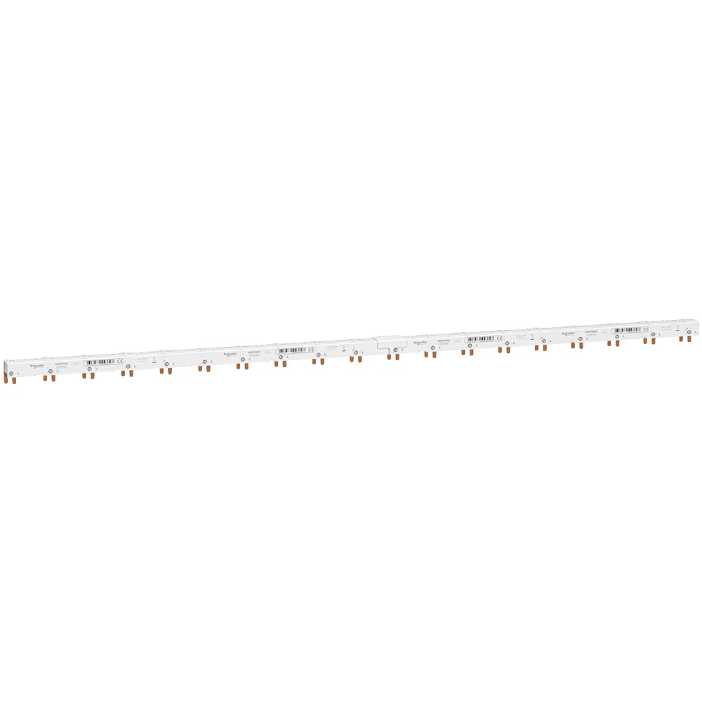 Pettine collegamento tagliabile Acti9 iC40 Aux+1P+N 48 moduli 80A IP20 bianco