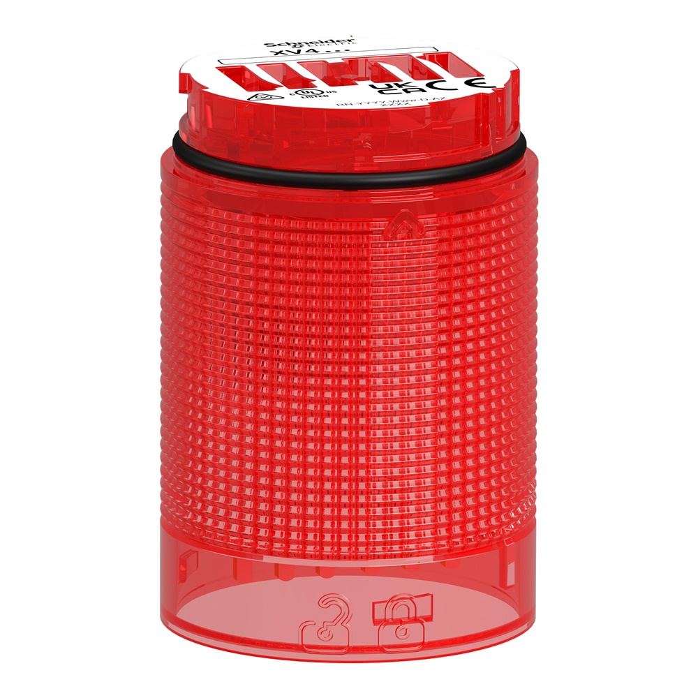 Elemento luminoso LED rosso fisso 24V colonna modulare Harmony XV4 Ø40mm IP65 industriale