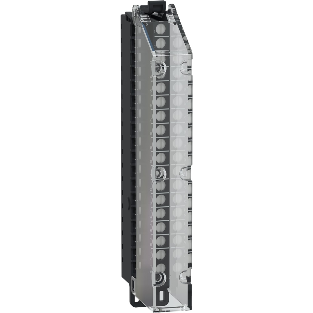 Morsettiera a vite 18 punti passo 5 mm con copertura per moduli Modicon Edge I/O NTS alta altezza