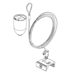 KIT SOSPENSIONE 5 M BINARIO/STAFFA