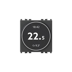 Termostato Smart Swipe modulare 230V con comando tasto compatibile Alexa Google Assistant