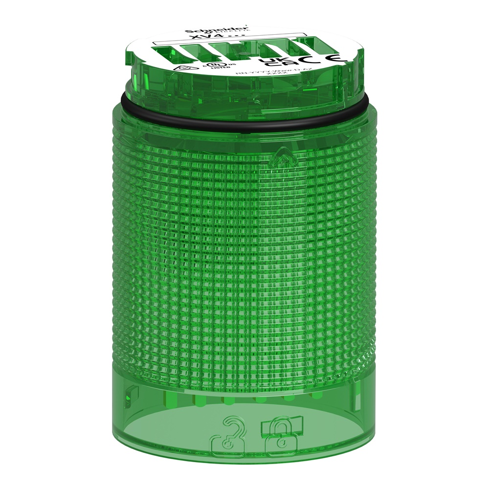 Elemento luminoso modulare Harmony XV4 LED verde 24V IP65 per segnalazione industriale