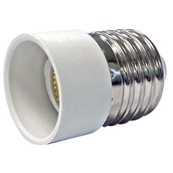 Adattatore elettrico da E27 a E14 resistente per installazioni domestiche e professionali