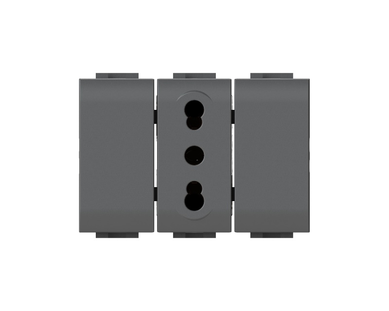 Bitappo Bticino Livinglight Antracite 16A 3 moduli per frutto