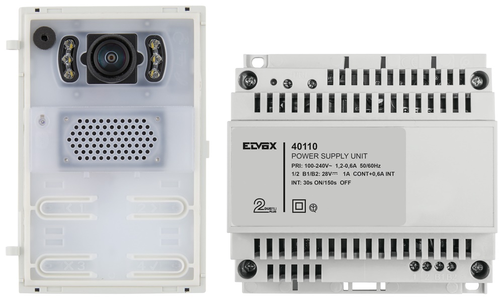 Kit audio/video grandangolo duplex espandibile per impianti residenziali e professionali