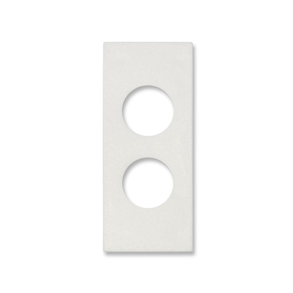 Adattatore bianco 2 fori prese demiscelate Vimar Linea