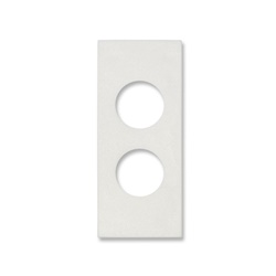 Adattatore bianco 2 fori prese demiscelate Vimar Linea