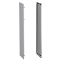 Pannelli laterali acciaio grigio RAL7035 per armadio elettrico modulare 1200x400 mm set 2 pezzi
