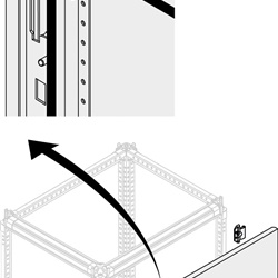 Porta cieca IP65 2mm 2000x1000mm protezione elettrica isolamento robusto