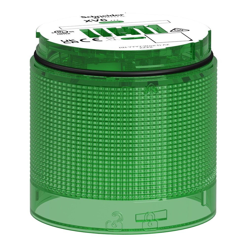 Elemento luminoso LED verde modulare Harmony XV6 colonna luminosa Ø60mm IP65 24V AC/DC segnalazione macchine