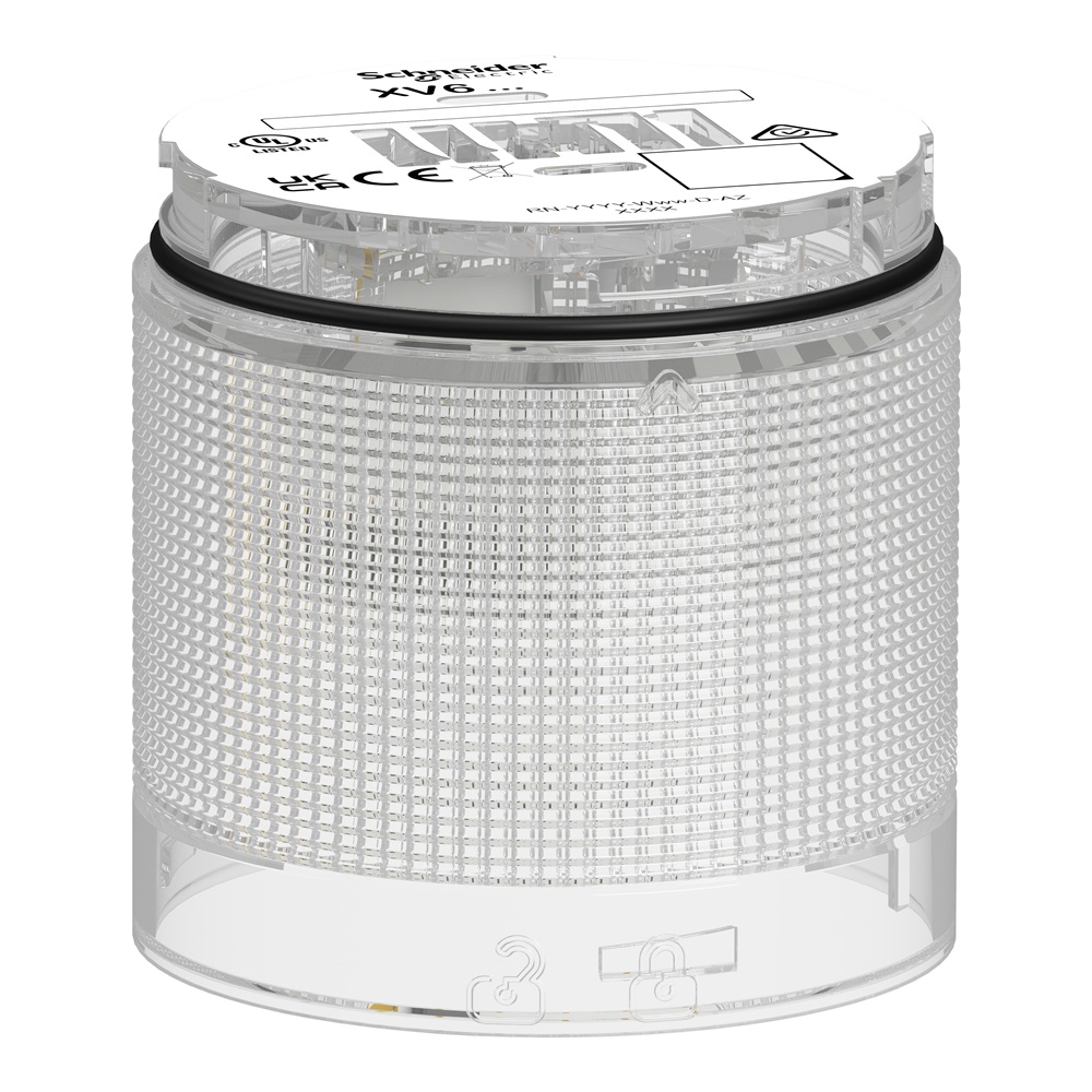 Elemento luminoso LED bianco fisso colonna modulare Harmony XV6 Ø60mm 24V IP65 industriale