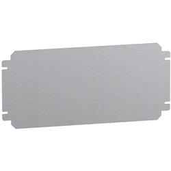 Piastra fondo acciaio 150x400 mm protezione settore elettrico montaggio stabile