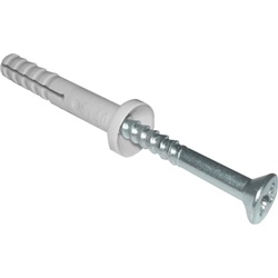 Tassello percussione 5x40 mm poliammide 6 vite Pozidriv zincata fissaggio canaline portacavi