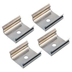 Kit clip fissaggio wall washer metallo resistente montaggio sicuro stabile impianti illuminazione parete professionale