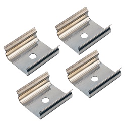 Kit clip fissaggio wall washer metallo resistente montaggio sicuro stabile impianti illuminazione parete professionale