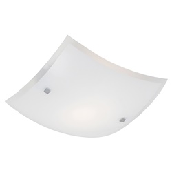 Plafoniera vetro bianco satinato E27 50cm illuminazione parete soffitto residenziale commerciale
