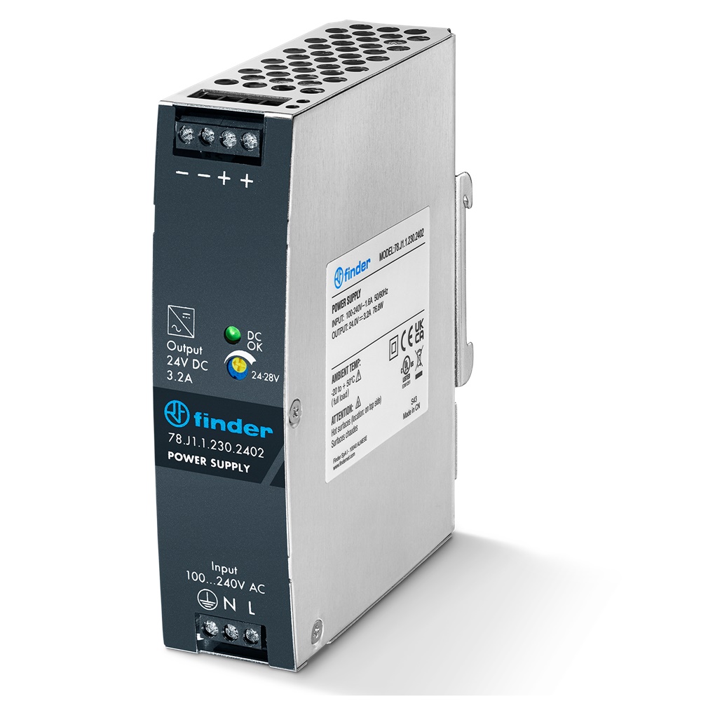 Alimentatore Switching 3,2A 24VDC 75W Montaggio Din