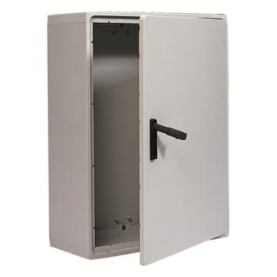 Quadro elettrico POLYSAFE IP65 500x750x320 mm porta cieca grigio RAL 7035 per uso industriale e civile