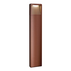 Paletto LED da esterno 7W 3000K IP54 design moderno corten per giardini e vialetti
