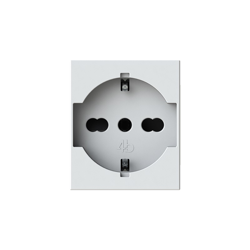 Presa elettrica P40 Vimar Linea Bianca 16A 2 moduli uso civile