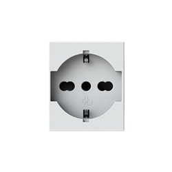 Presa elettrica P40 Vimar Linea Bianca 16A 2 moduli uso civile