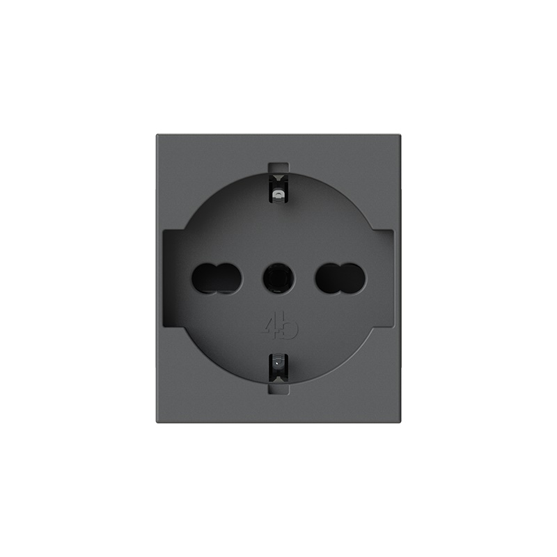 Presa P40 Vimar 16A 2 Moduli Linea Nera