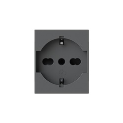 Presa elettrica P40 Vimar Linea Nera 16A 2 moduli uso domestico e ufficio
