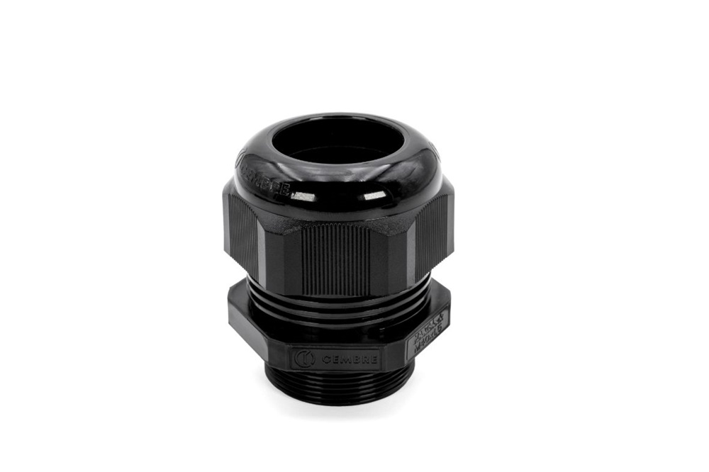 Pressacavo nylon PA6.6 nero IP68 esteso filettatura M40x1 per impianti elettrici esterni