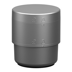 Base modulare colonna luminosa Harmony XVB7 Ø70mm 24V AC/DC argento IP66/IP65 per segnalazione industriale