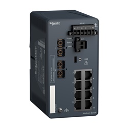 MODICON MANAGED SWITCH 8TX/2FX-SM
