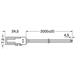 Cavo collegamento maschio ciabatta 2m design compatto uso domestico e professionale