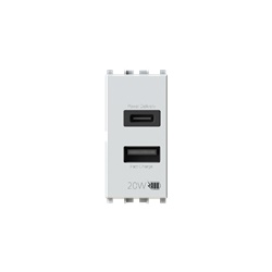 Presa USB 3.0 Vimar Plana Bianco 5V 3000mA Tensione 110-230V