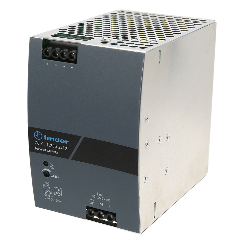 Alimentatore switching 20A 24VDC 480W montaggio DIN