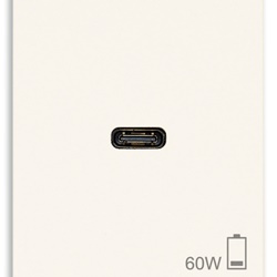 Alimentatore USB C 60W Power Delivery bianco per notebook tablet smartphone