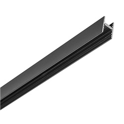 Profilo alluminio nero 2m per strip LED montaggio parete plafone sospensione minimal