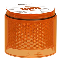 Elemento luminoso LED arancione lampeggiante Harmony XVB7 Ø70mm per segnalazione industriale IP66