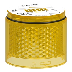 Elemento luminoso LED giallo lampeggiante 70mm Harmony XVB7 per segnalazione industriale IP66