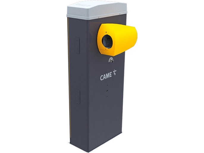 Barriera automatica con motoriduttore 24V DC encoder acciaio zincato per controllo accessi esterni