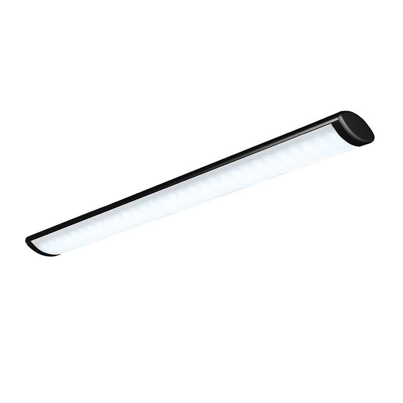 Sistema lineare LED 60W 120cm corpo nero illuminazione soffitto sospensione uffici negozi