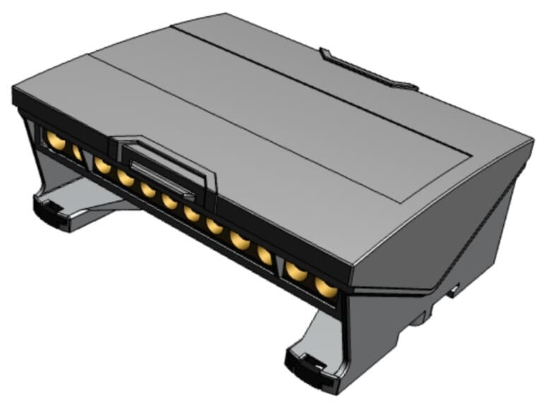 Ripartitore modulare 160A 4 poli larghezza 163,2 mm per distribuzione elettrica