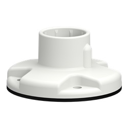 Piastra fissaggio universale plastica bianca colonna luminosa modulare Harmony XV4 XV6 XVB7 IP65